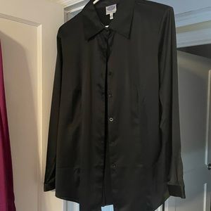 2 blouses black and fuchsia blouses gently worn